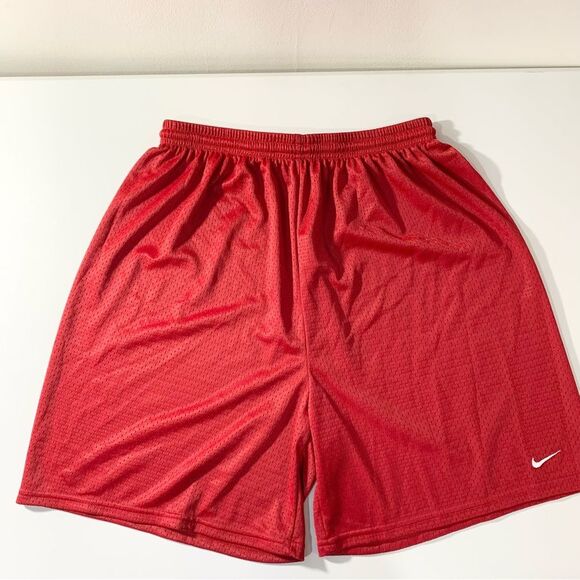Nike Red Mesh Basketball Athleisure Y2K Shorts L - Picture 8 of 8